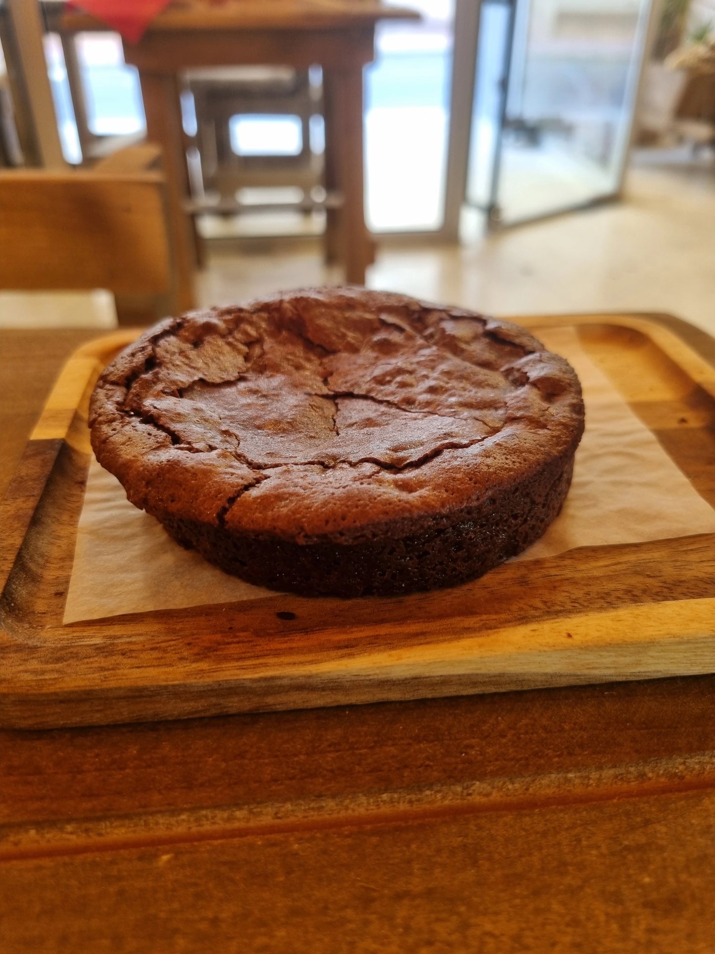 Brownie con chispas de chocolate