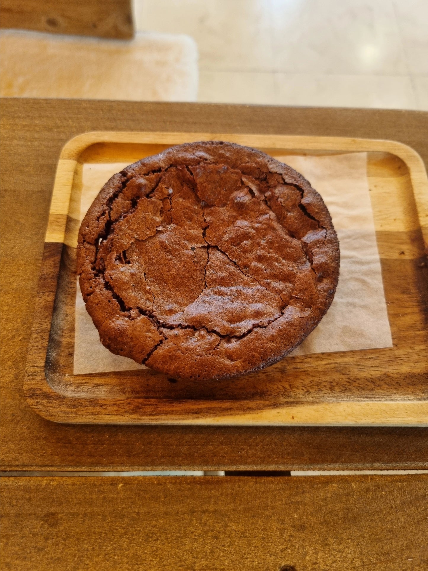 Brownie con chispas de chocolate